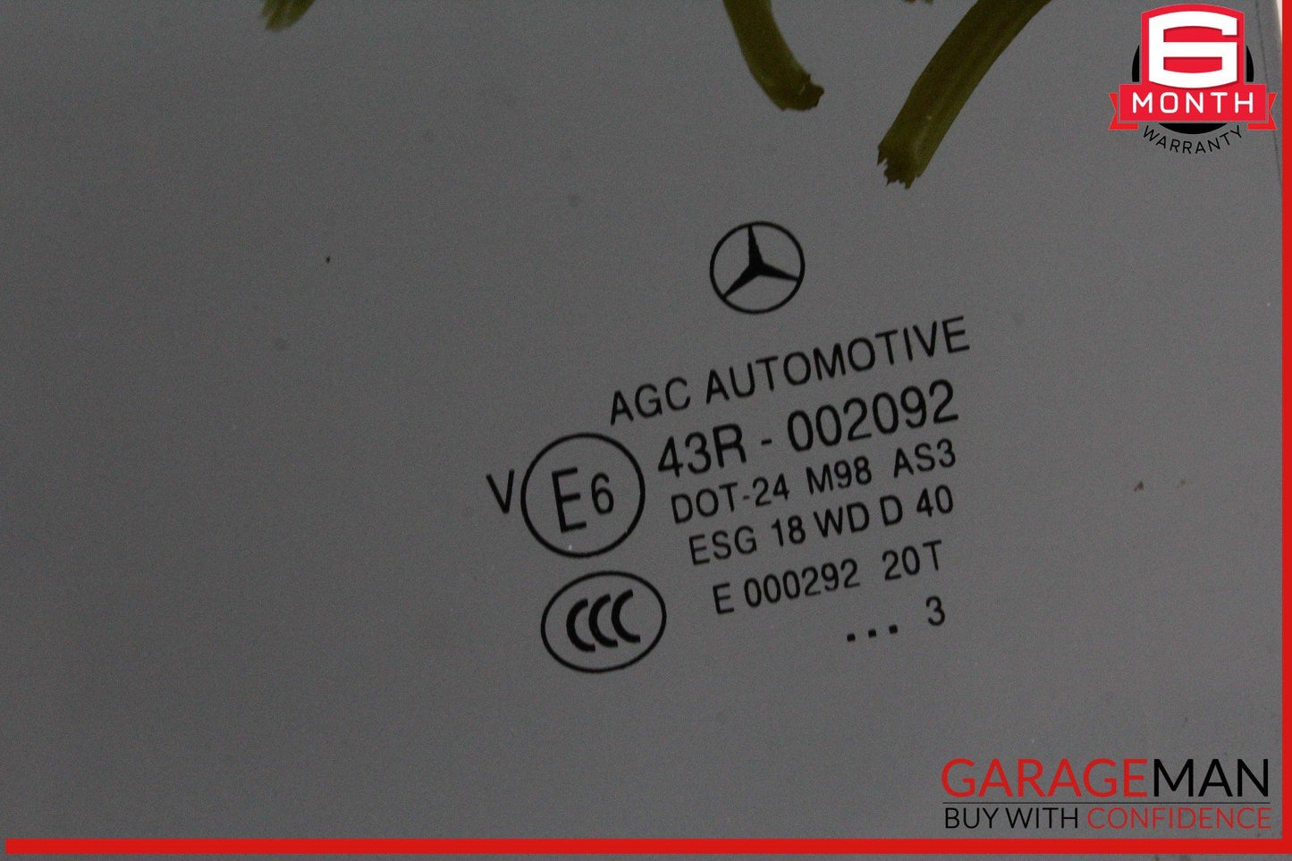 10-15 Mercedes X204 GLK350 GLK250 Rear Left Driver Side Window Glass OEM