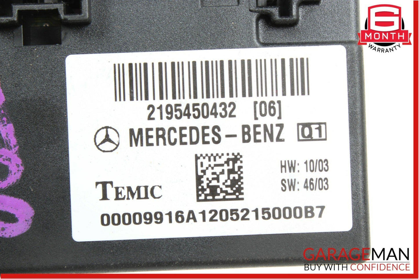 03-11 Mercedes W219 CLS500 E350 E500 BCM BCU Body Control Module Unit OEM