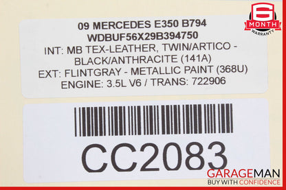 07-09 Mercedes W211 E350 E550 Top Upper Seat Cushion Front Right OEM
