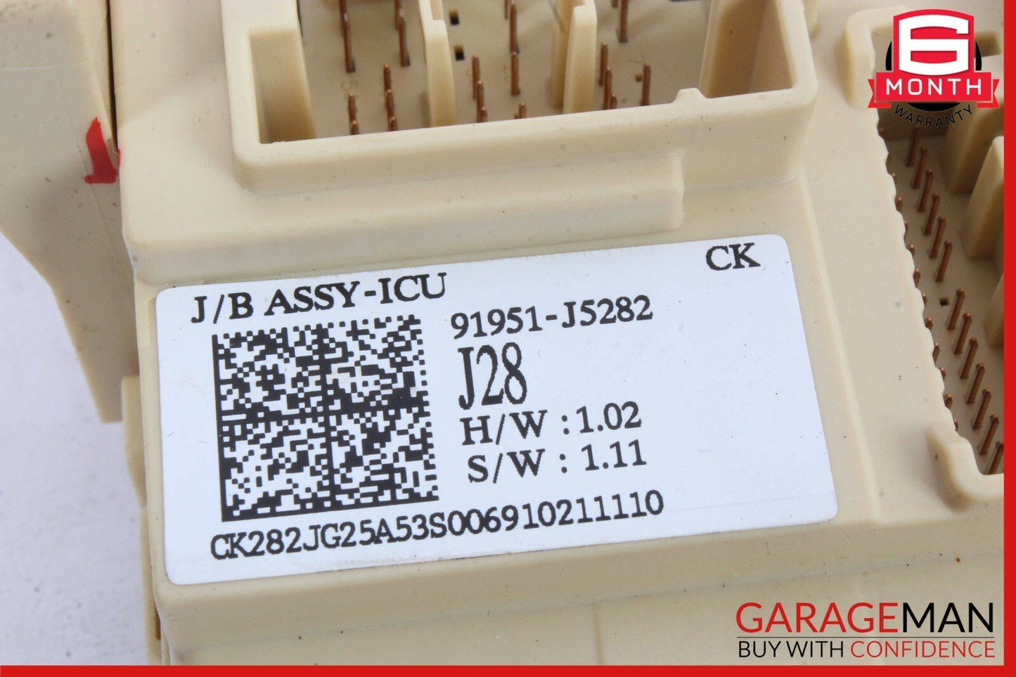 18-21 Kia Stinger Power Distribution Junction Fuse Box 91951-J5282 OEM