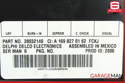 03-08 Mercedes W203 C230 Sirius Satellite Radio Receiver 1698270162 OEM