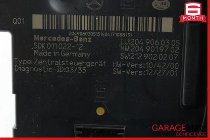 12-14 Mercedes W204 C250 C300 C63 AMG Rear SAM Module Fuse Relay Box Assembly