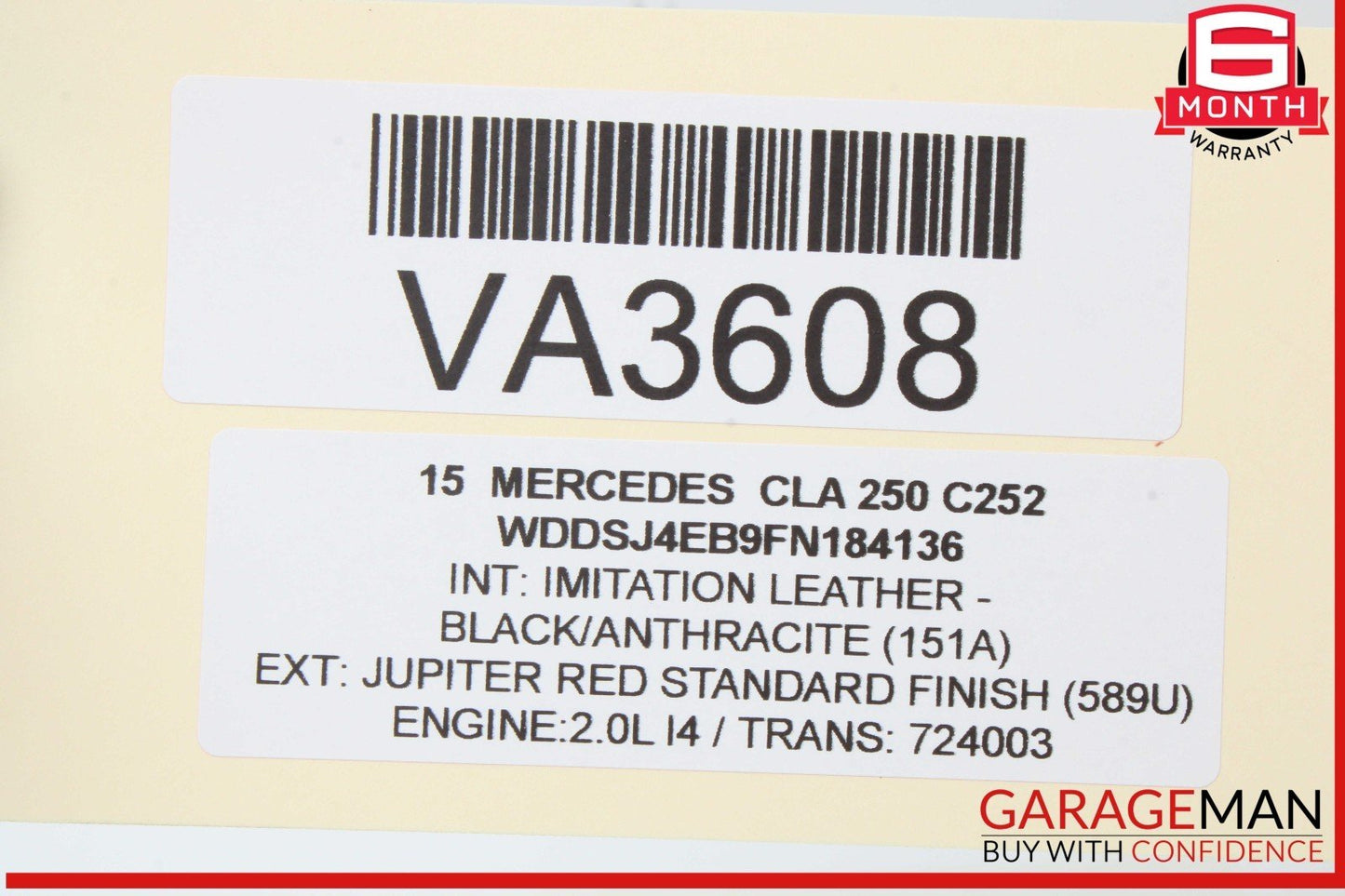 14-19 Mercedes W117 CLA250 Front Center AC A/C Air Vent Nozzle Trim Grill OEM