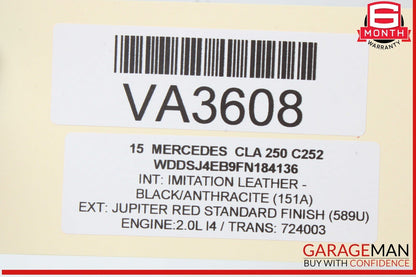 14-19 Mercedes W117 CLA250 Front Center AC A/C Air Vent Nozzle Trim Grill OEM