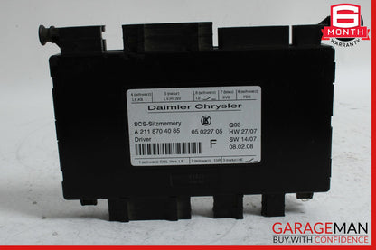 03-13 Mercedes W211 E350 Front Left Side Seat Control Module Unit OEM