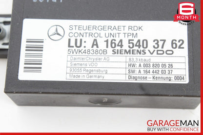 06-09 Mercedes W211 E350 GL450 ML350 Tire Pressure Control Module 1645403762 OEM
