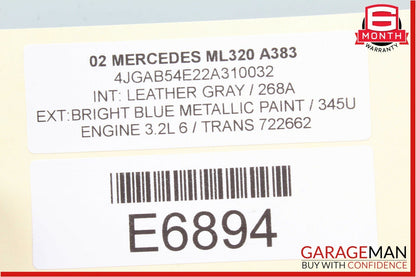 02-05 Mercedes W163 ML320 Rear Right Door Sound Audio Speaker OEM