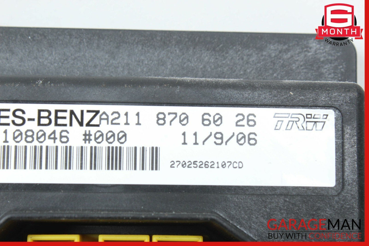 06-09 Mercedes W164 ML350 Seat Weight Sensor Control Module 2118706026 OEM