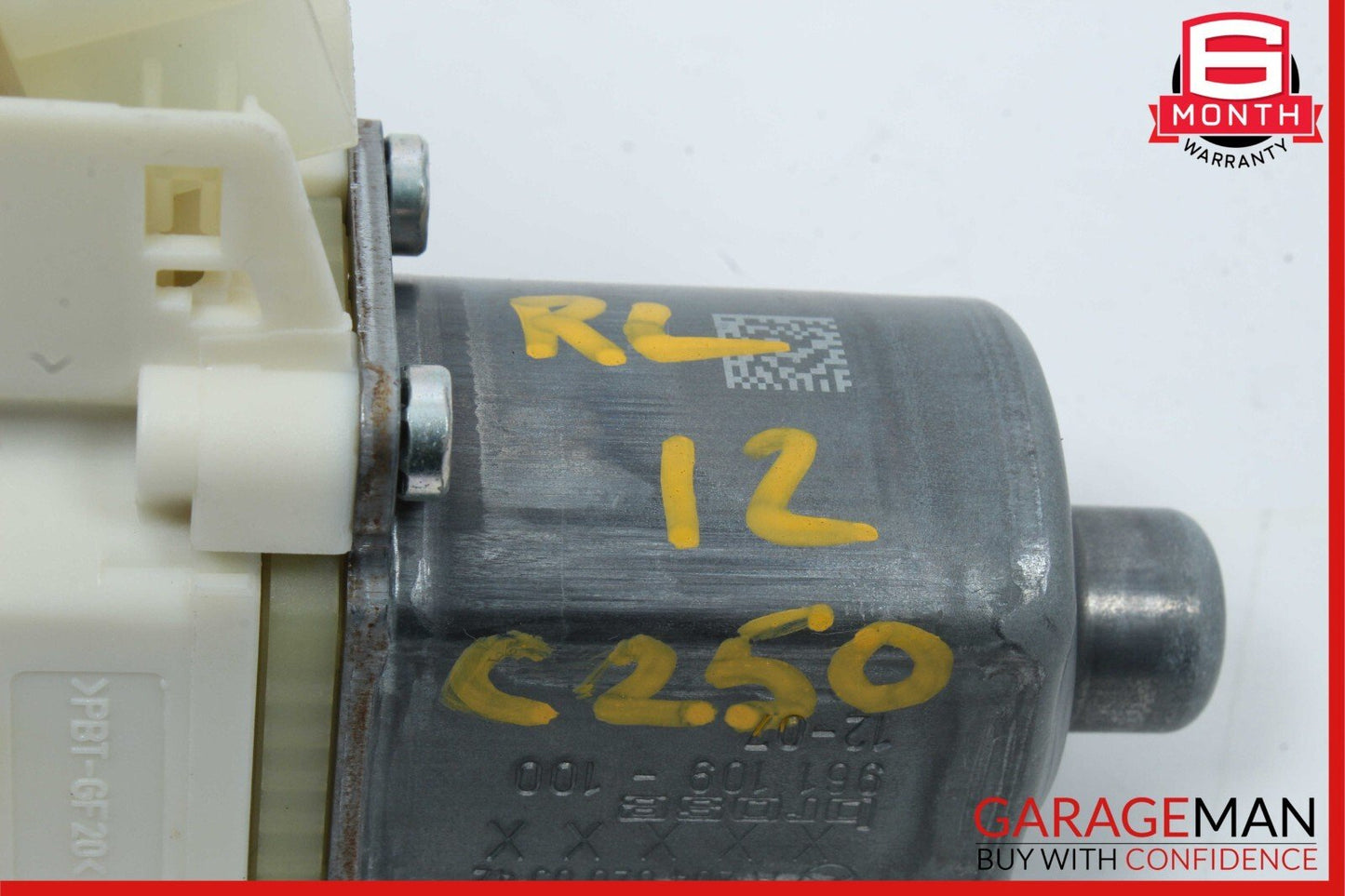 08-14 Mercedes W204 C250 Rear Left Driver Side Door Window Regulator Motor OEM