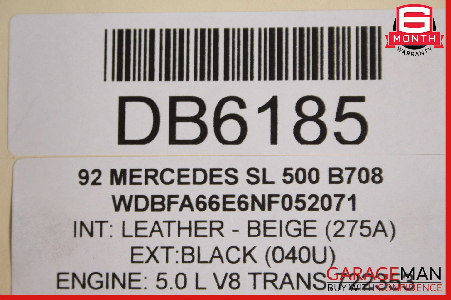 90-93 Mercedes R129 500SL AC A/C Condenser Radiator Cooling Fan Shroud Motor