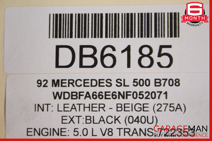 90-93 Mercedes R129 500SL AC A/C Condenser Radiator Cooling Fan Shroud Motor