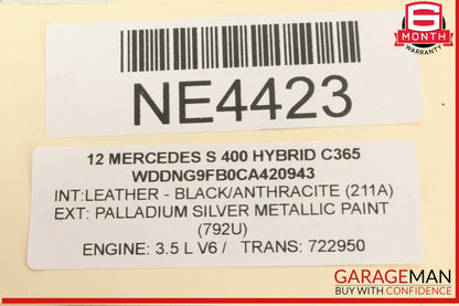 07-14 Mercedes W221 S400 Hybrid Rear Left Airmatic Suspension Shock Strut OEM