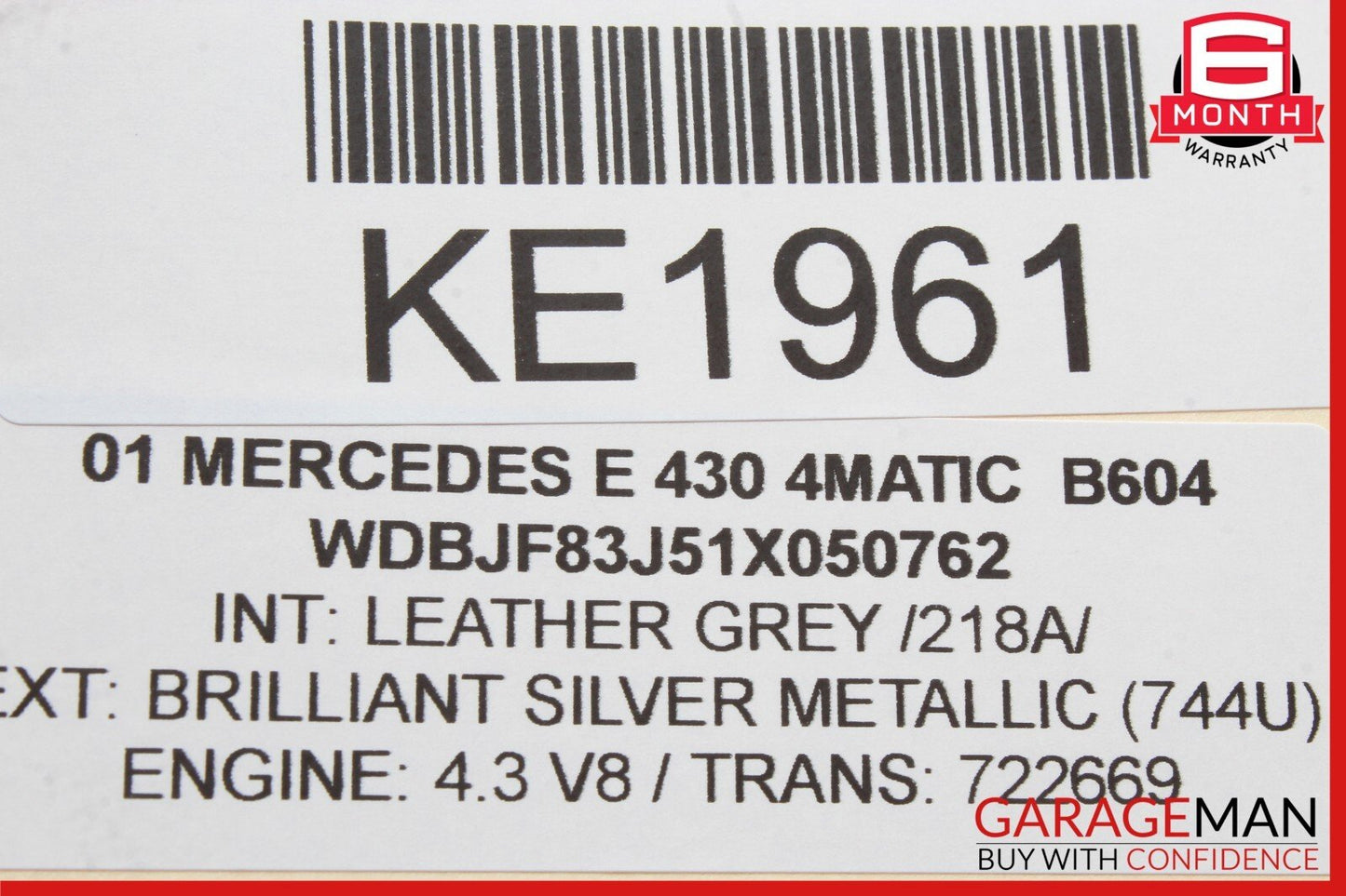 98-03 Mercedes W210 E320 CLK430 E430 Headlight Lamp Range Controller Module