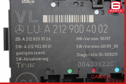 08-14 Mercedes W204 C250 C300 C350 Front Left Side Door Control Module Unit