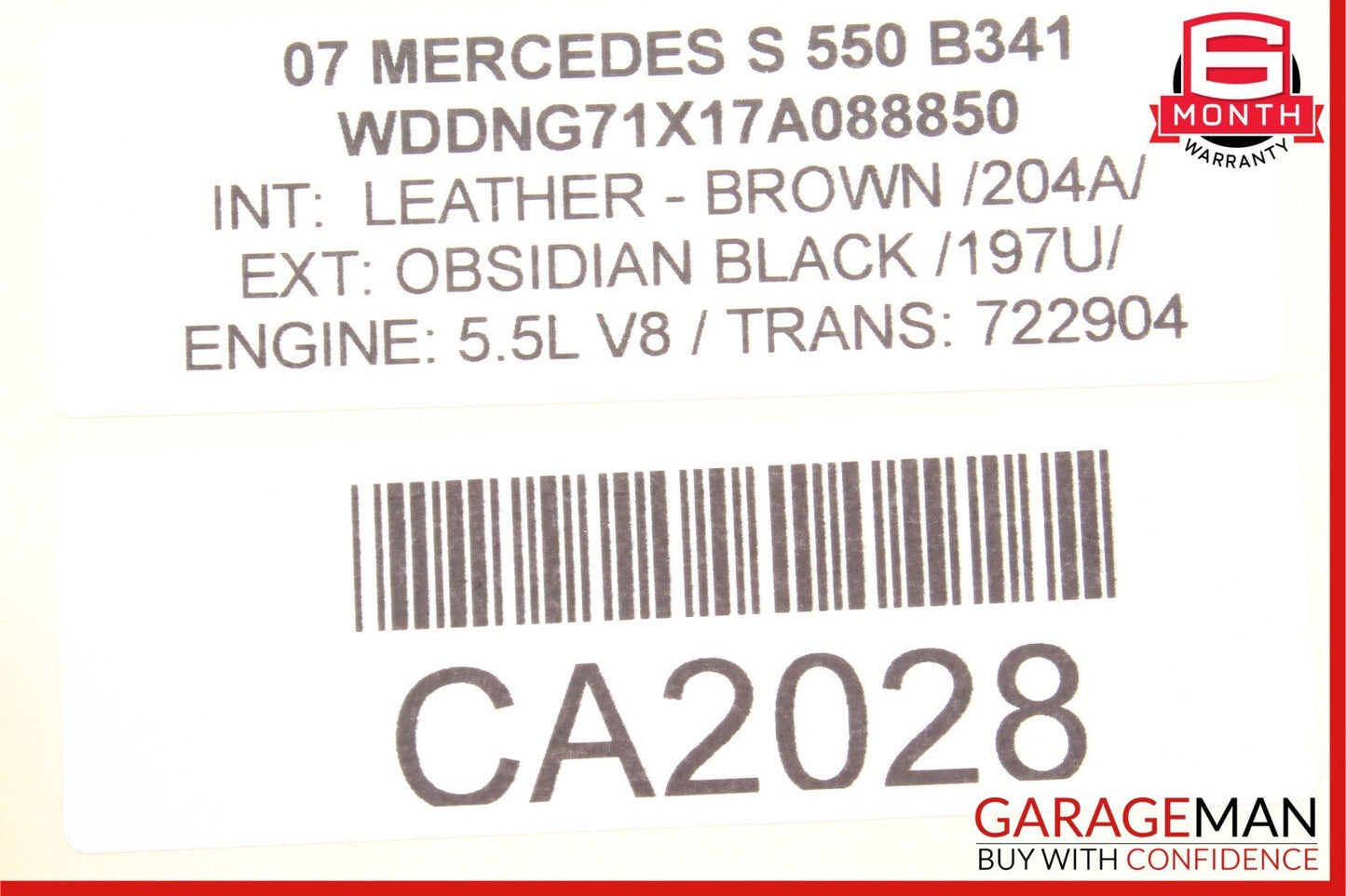 07-13 Mercedes W221 S550 S63 AMG Rear Right Side Window Regulator Motor OEM