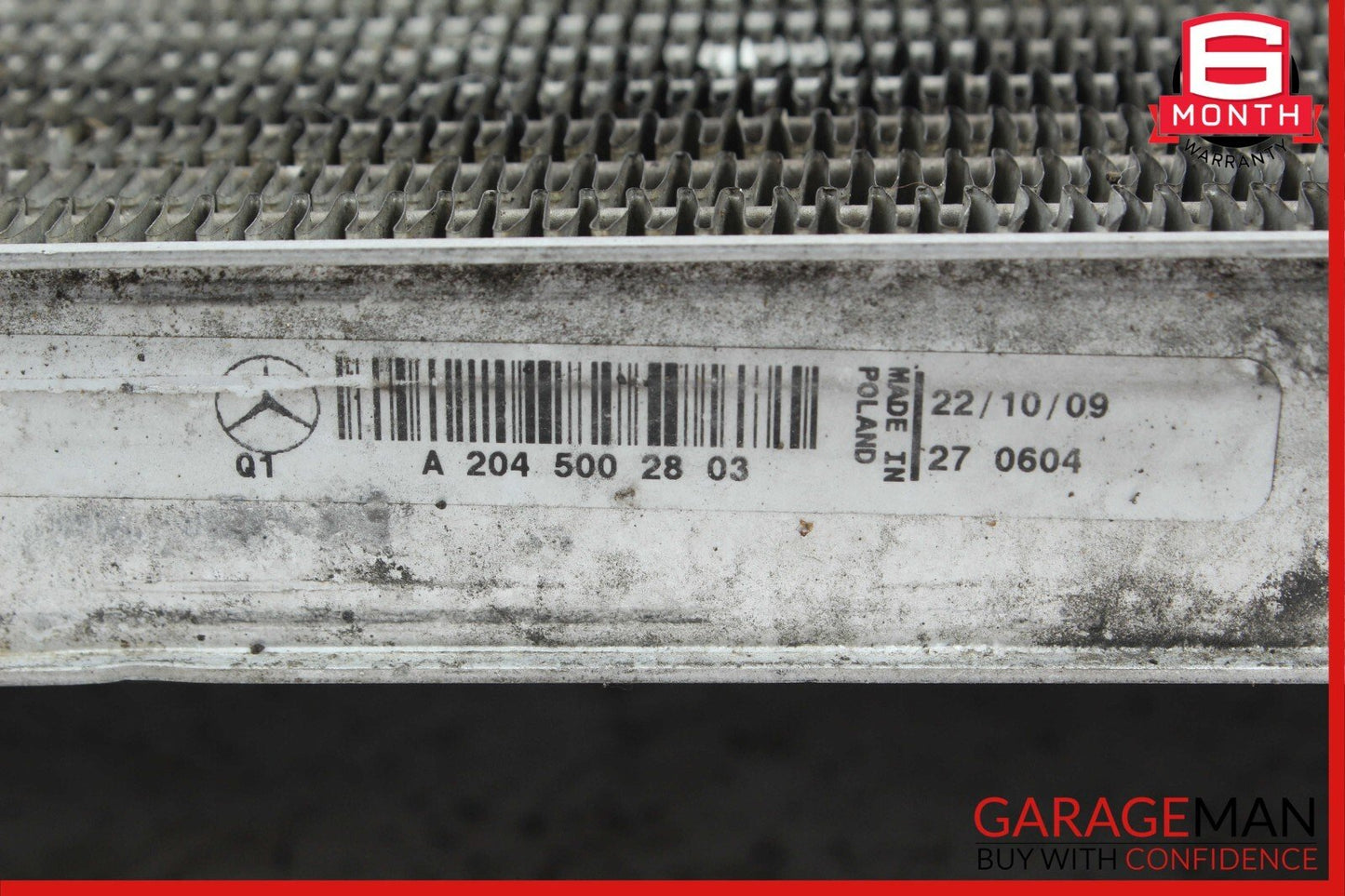 08-14 Mercedes W212 E350 C350 GLK350 Engine Motor Cooling Radiator 2045000403