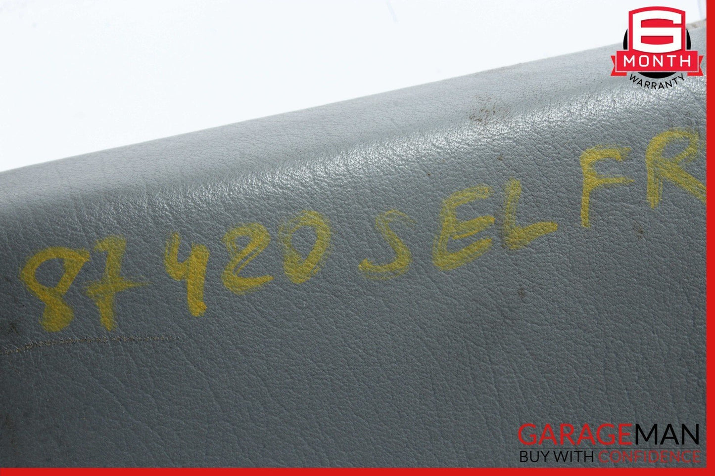 79-91 Mercedes W126 420SEL Front Left / Right Side Seat Headrest Head Rest Gray