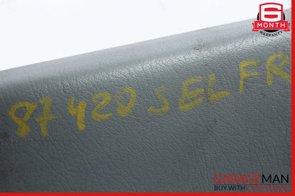 79-91 Mercedes W126 420SEL Front Left / Right Side Seat Headrest Head Rest Gray