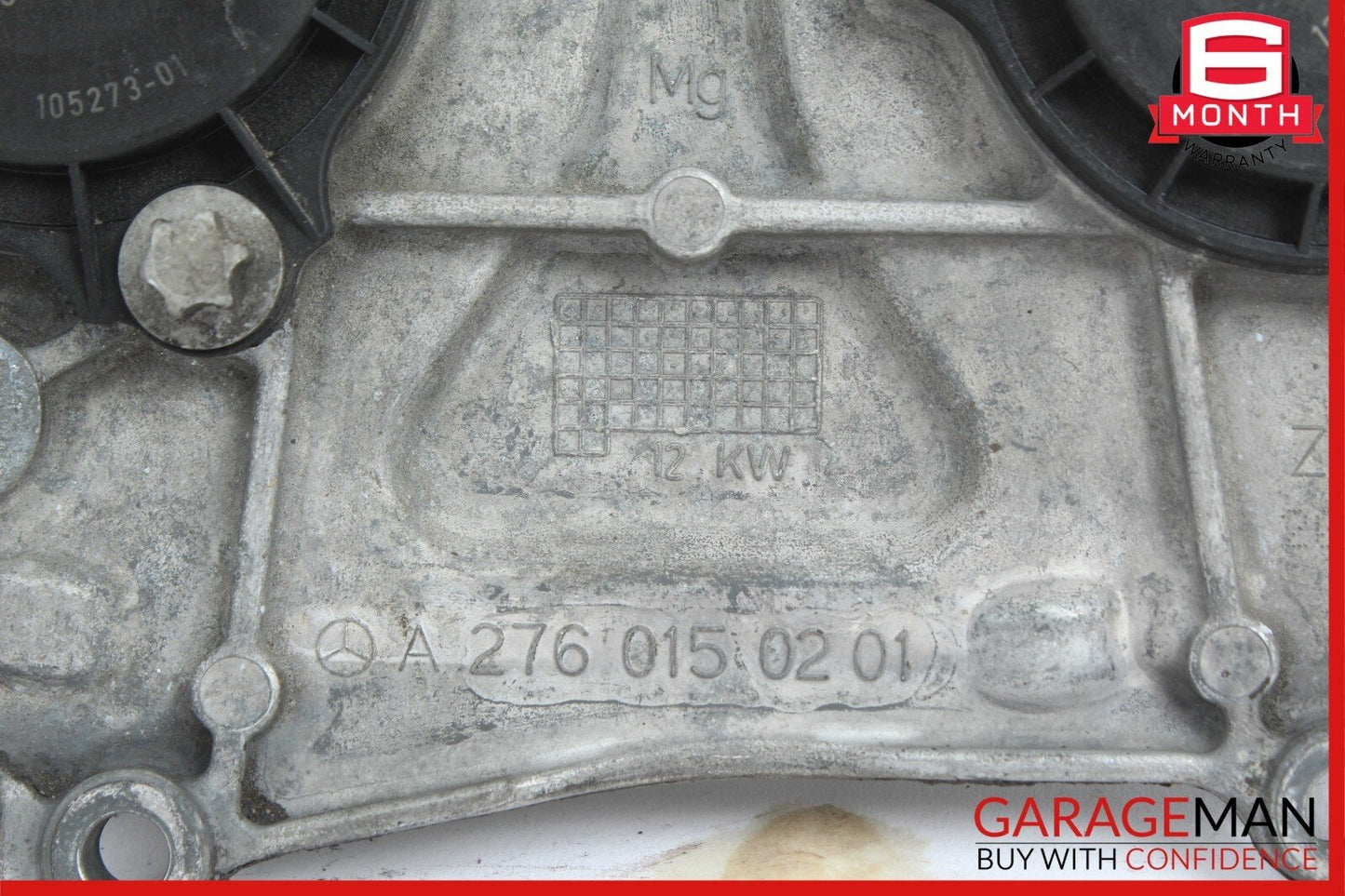 12-18 Mercedes W204 C300 Front Left / Right Engine Timing Chain Cover Plate OEM