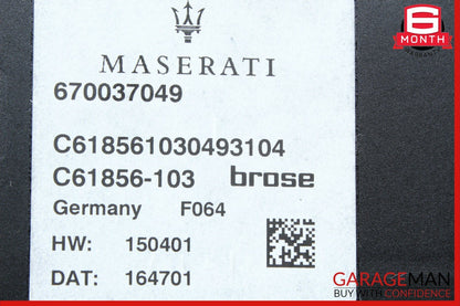 14-17 Maserati Ghibli Rear Trunk Lid Liftgate Hands Free Control Module Unit OEM