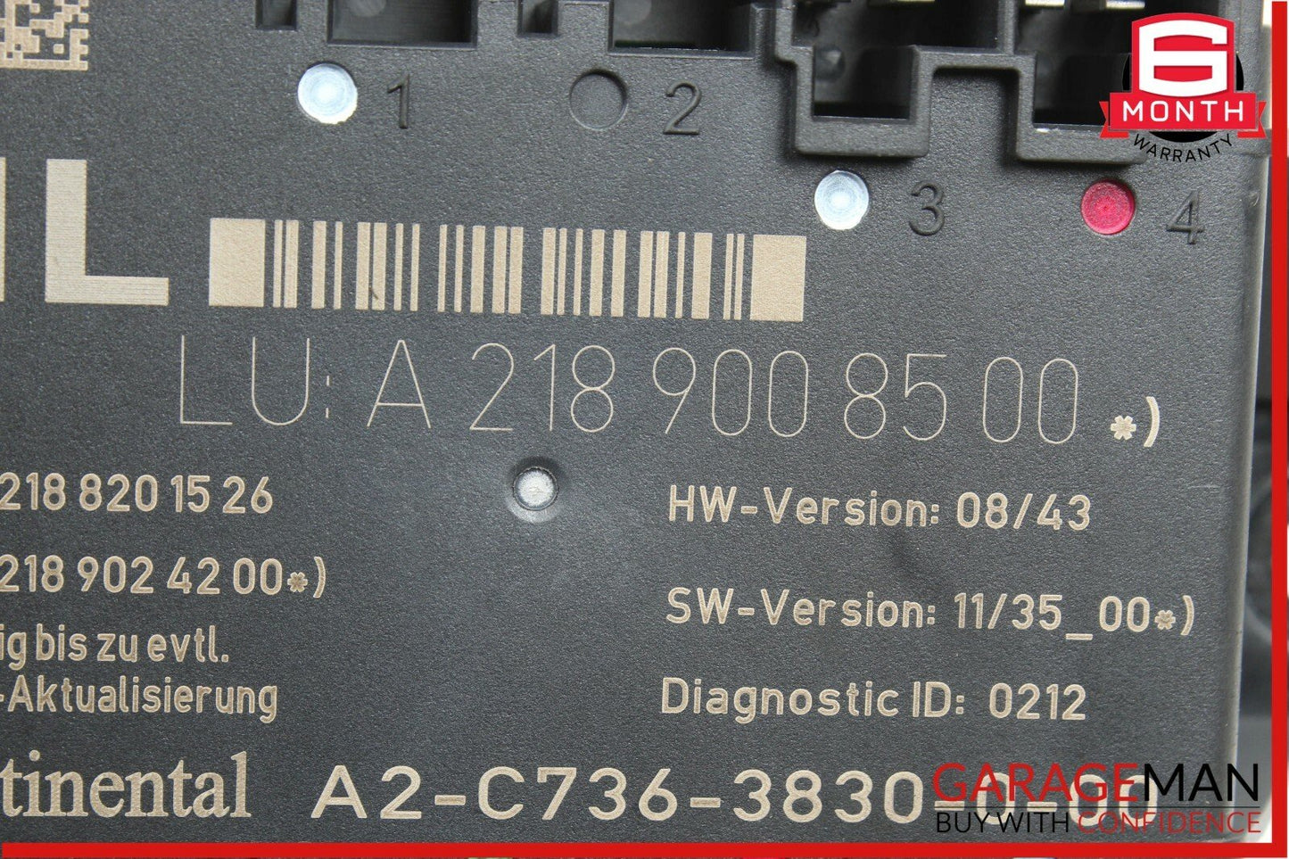 14-16 Mercedes W212 E350 CLS350 Rear Left Door Control Module 2189008500 OEM