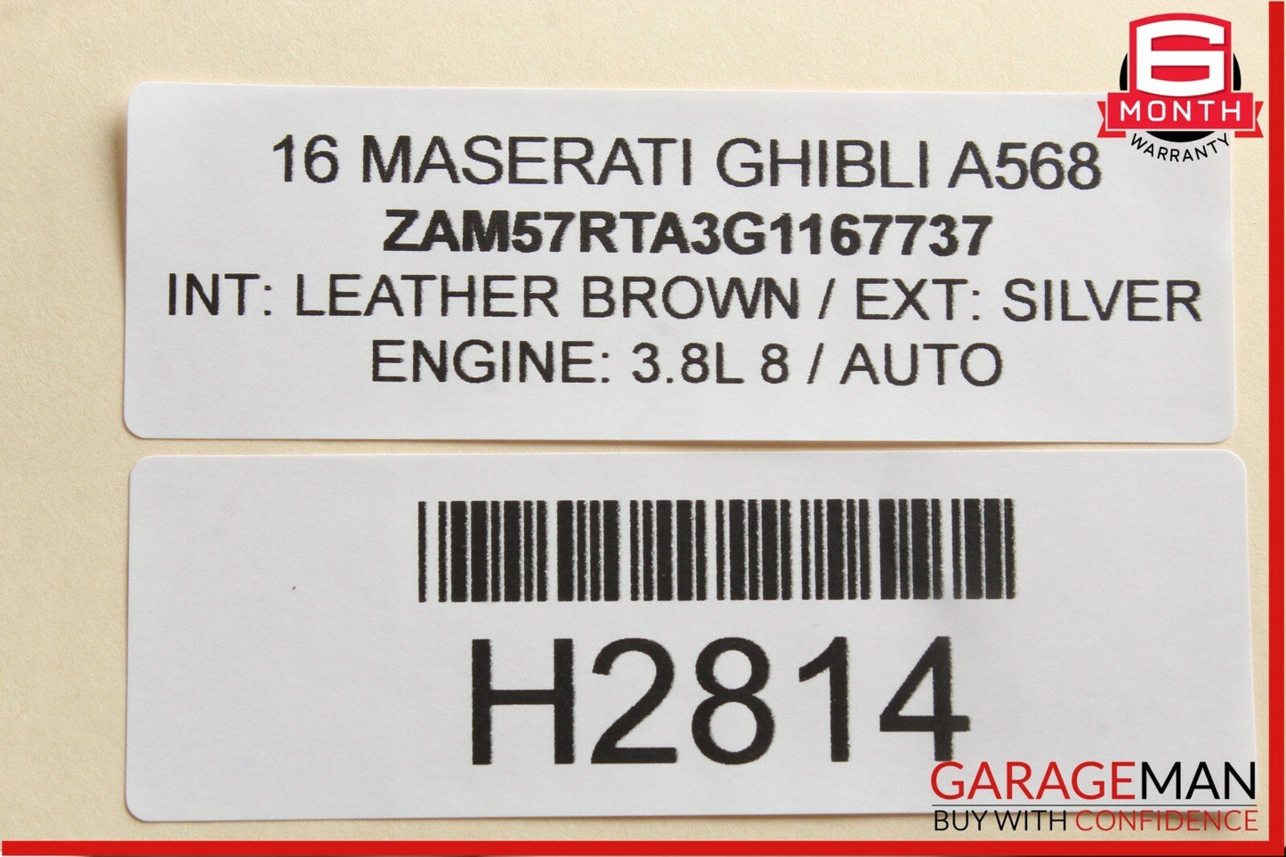 14-17 Maserati Ghibli Rear Right / Left Side Lower Forward Wishbone Control Arm