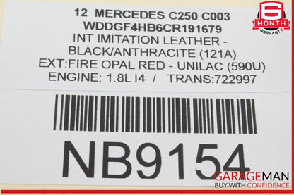 08-17 Mercedes W204 C250 C300 Trunk Lid Latch Lock Actuator 2047500185 OEM