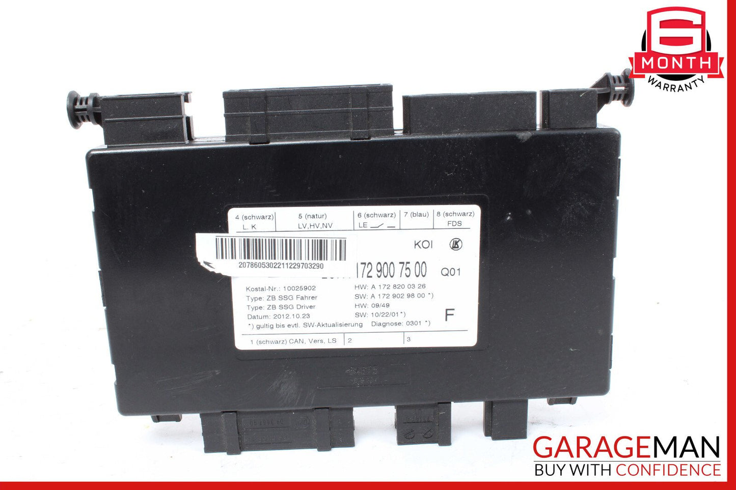 08-18 Mercedes W204 C250 SLK250 Seat Control Module Front Left Driver Side OEM