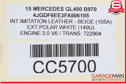 12-19 Mercedes X166 GL450 GL550 ML350 Automatic Transmission Mount Bracket OEM