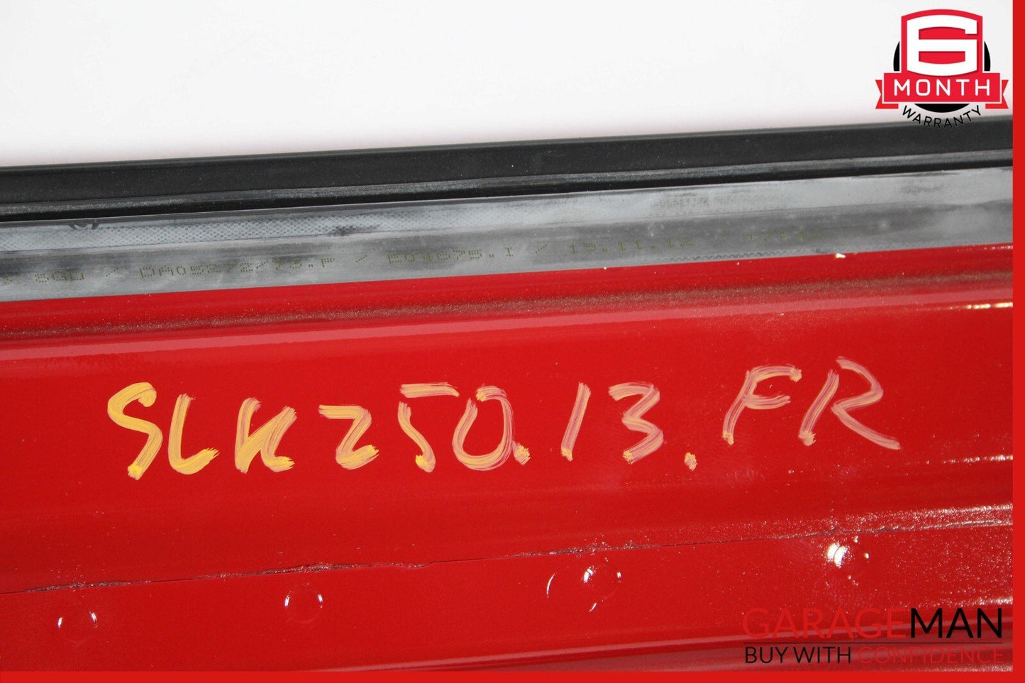 12-20 Mercedes R172 SLK250 SLK350 Front Right Side Exterior Door Shell Panel Red