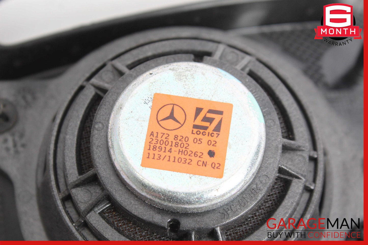 12-20 Mercedes R172 SLK250 SLC300 Rear Left B-Pillar Speaker Cover Black OEM