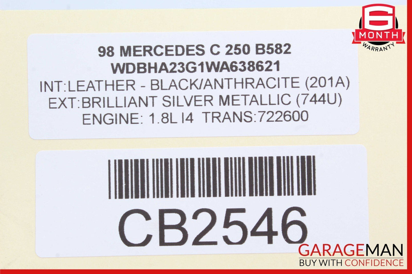 97-04 Mercedes W202 C230 CLK320 CLK430 Front Right Side Upper Control Arm OEM