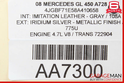 06-12 Mercedes GL320 GL450 ML550 Center Console Control Trim Bezel Wood