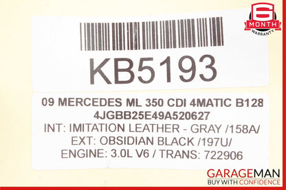06-12 Mercedes ML350 GL450 Front Left Driver Side Exterior Door Handle Black OEM