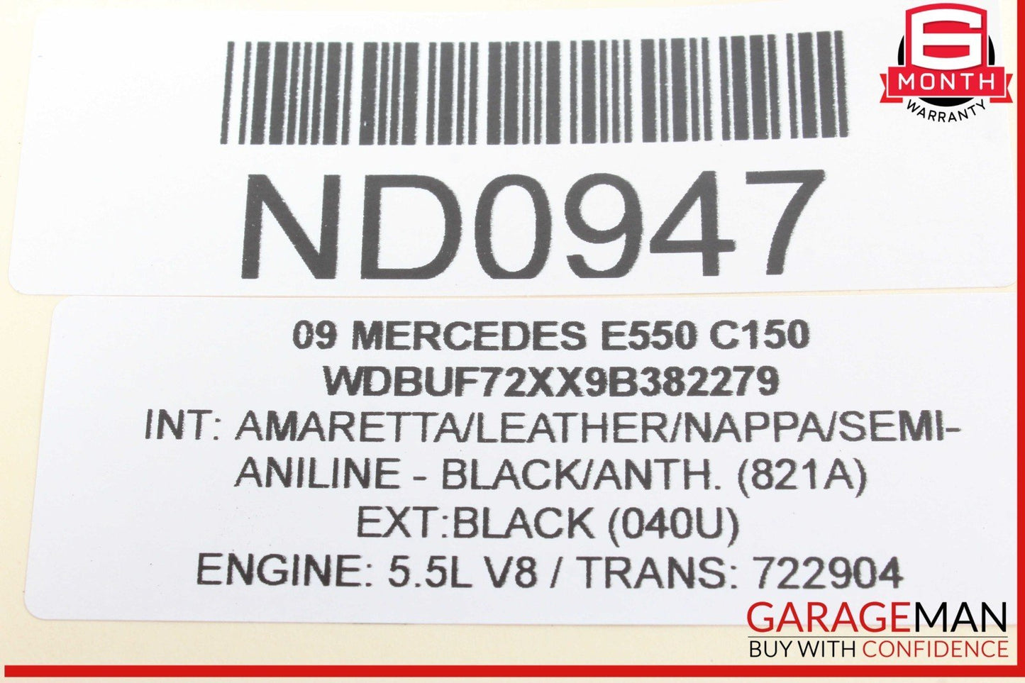 03-09 Mercedes W211 E550 E63 AMG Trunk Release Opener Control Module Unit OEM