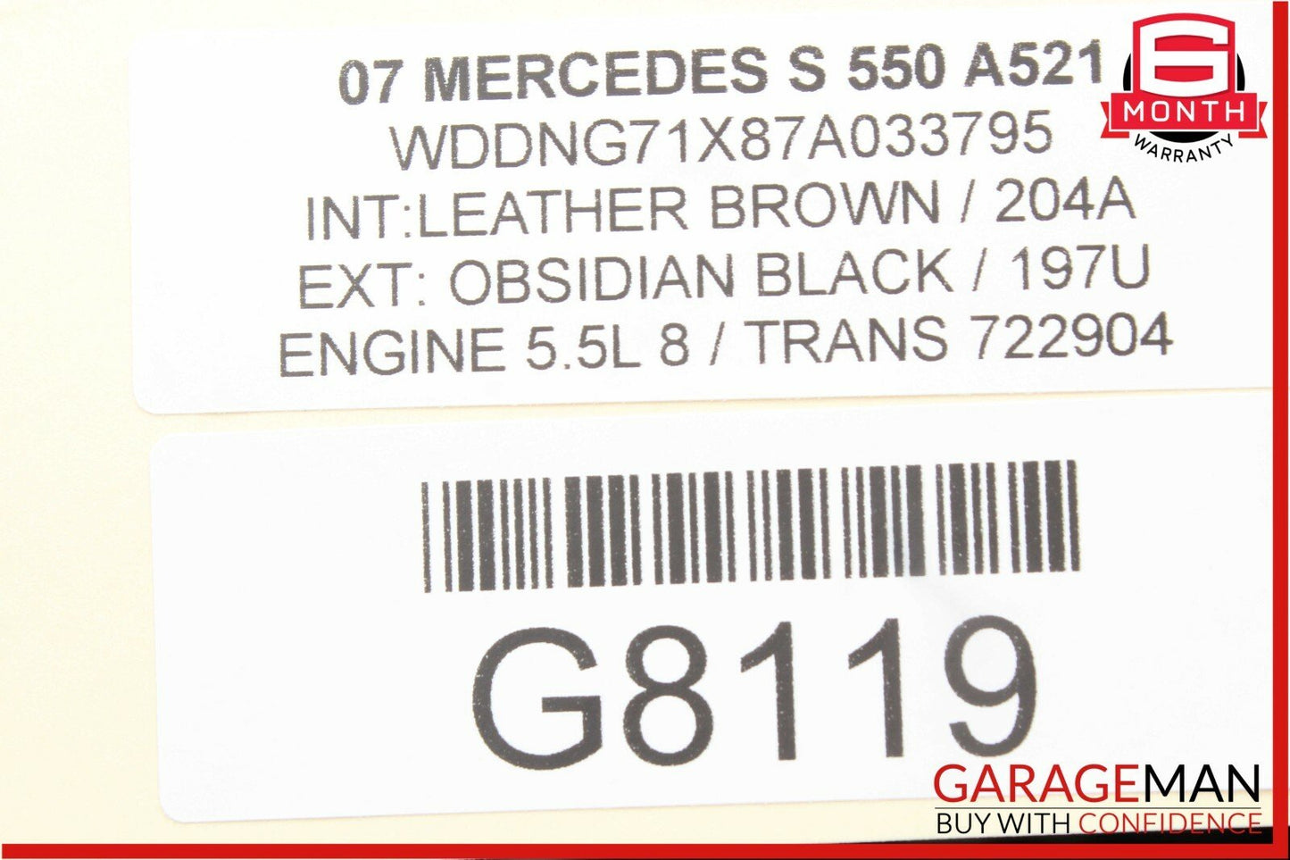 07-13 Mercedes S550 CL550 Rear Left / Right Camber Strut Upper Control Arm OEM