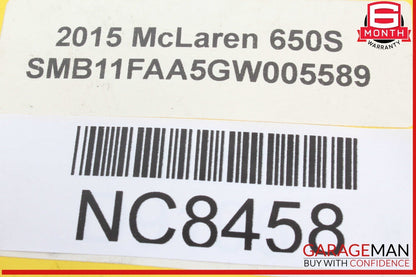 15-17 McLaren 650S Oil Tank Filler Neck Hose Tube Pipe Line Assembly OEM