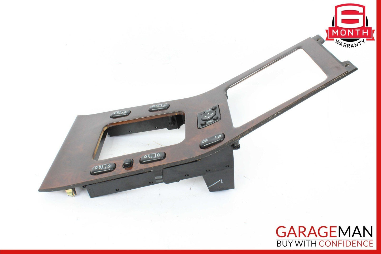 02-05 Mercedes W163 ML500 Center Console Shifter Window Switch Trim Bezel Wood
