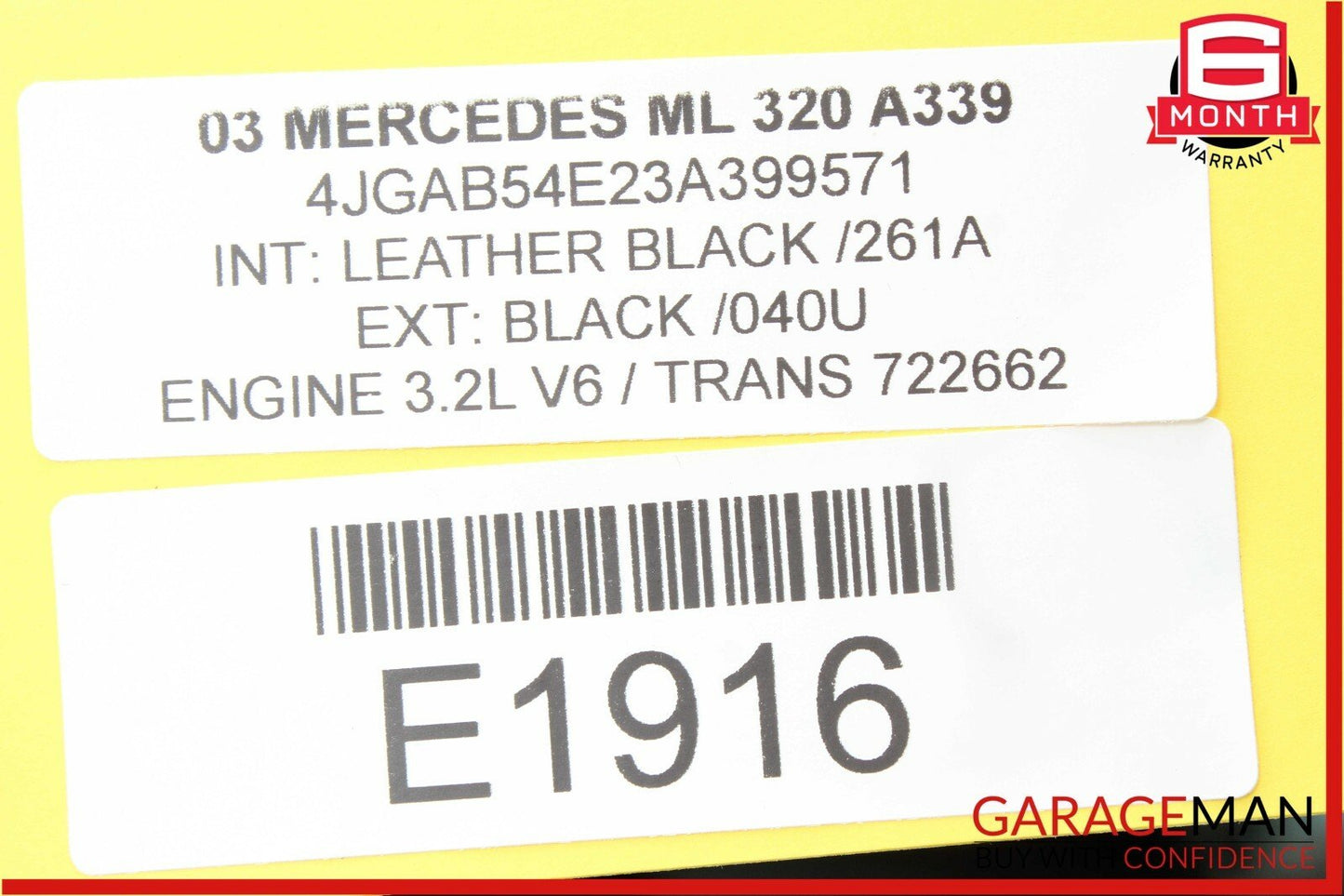 02-05 Mercedes W163 ML320 ML500 Bose Subwoofer Sub Woofer Speaker Assy OEM