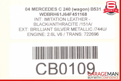 Mercedes W203 C240 CLK350 Rear Left or Right Side Upper Control Arm OEM