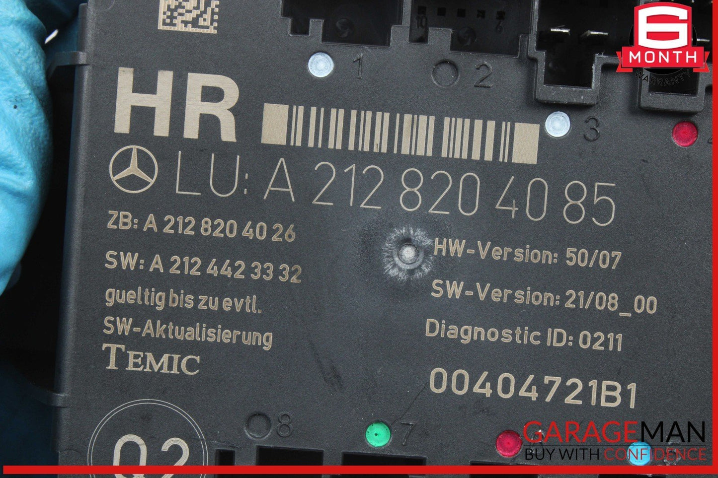 08-18 Mercedes W212 E350 Rear Right Passenger Side Door Control Module Unit OEM