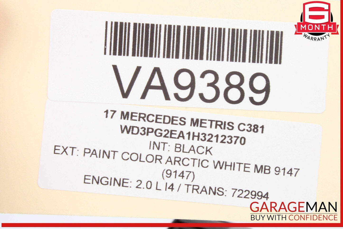 16-23 Mercedes W447 Metris Dash Outer Left or Right Side Air A/C Vent OEM