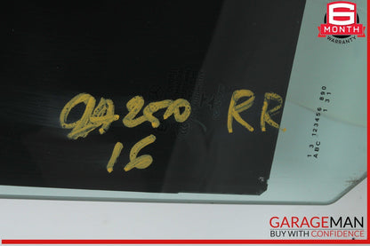 14-19 Mercedes W117 CLA250 Rear Right Passenger Door Window Auto Glass Panel OEM