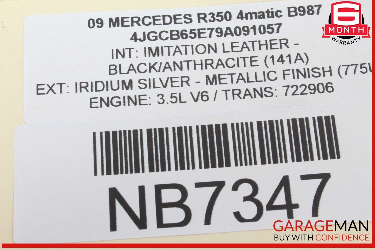 08-13 Mercedes W251 R350 4MATIC Instrument Cluster Speedometer 2514404947 OEM