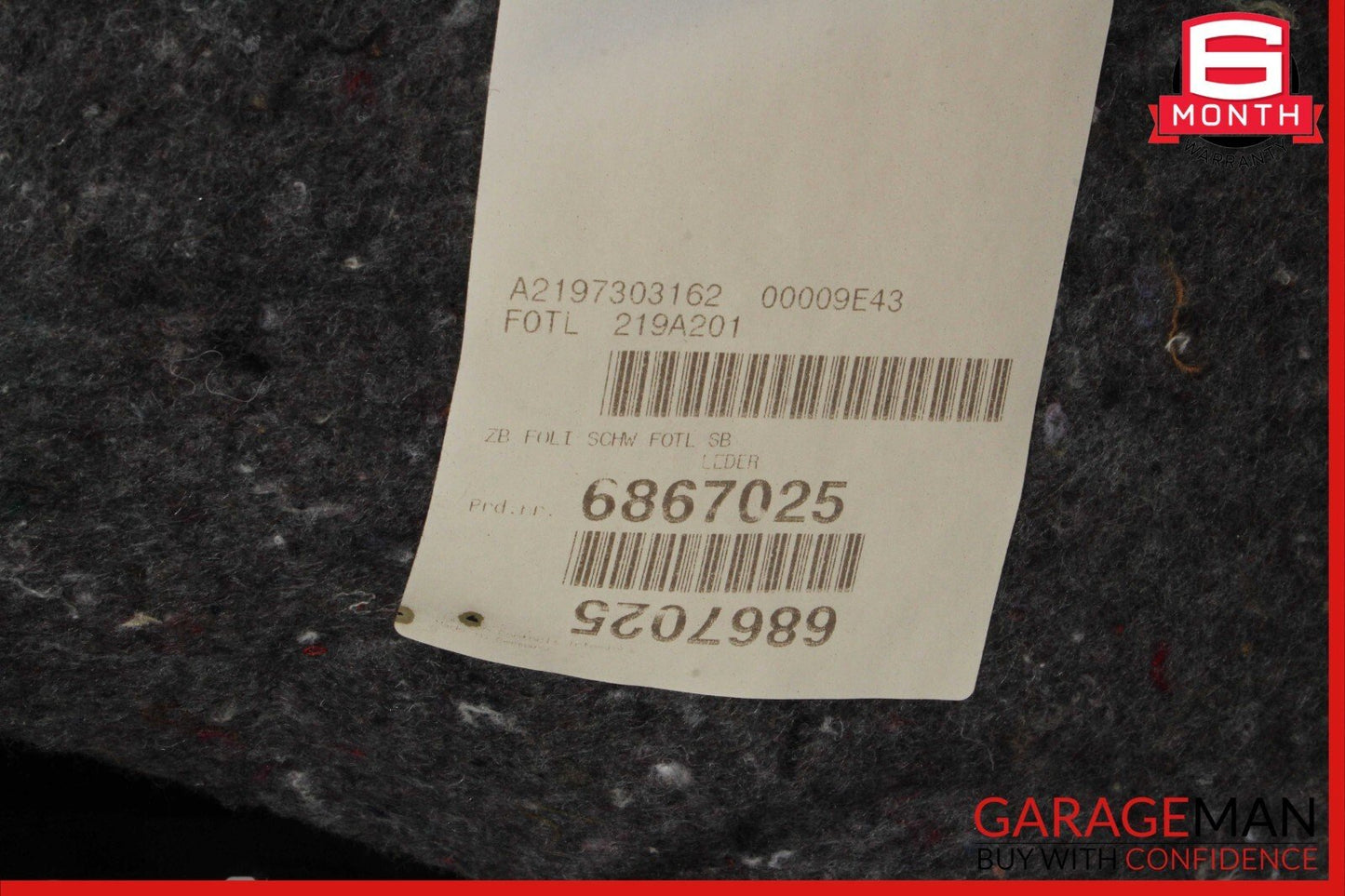 06-11 Mercedes W219 CLS500 CLS550 Rear Left Interior Door Panel Trim OEM