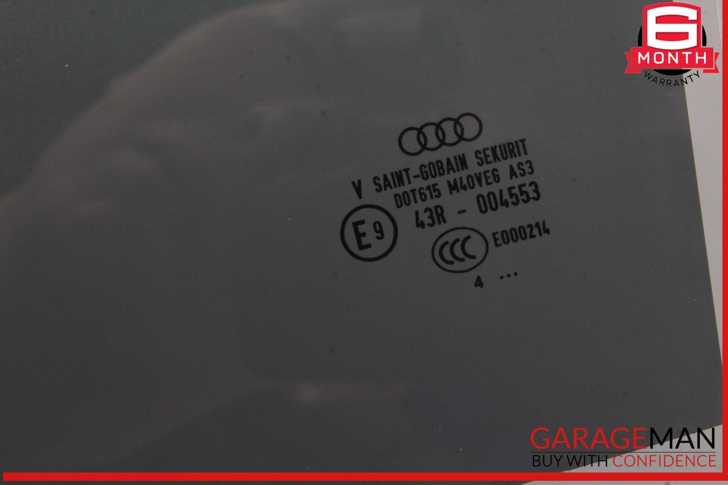18-25 Audi Q5 Rear Left Driver Side Door Window Glass 43R004553 OEM