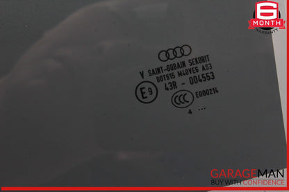 18-25 Audi Q5 Rear Left Driver Side Door Window Glass 43R004553 OEM
