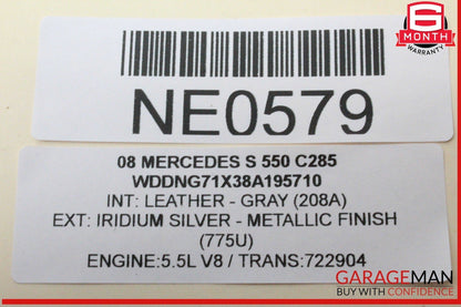 07-14 Mercedes W221 S550 S400 Trunk Release Remote Open Close Module Unit OEM