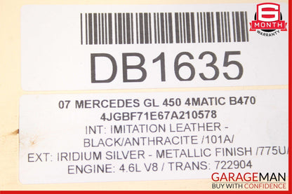 07-12 Mercedes GL450 ML550 AWD V8 7G Automatic Transmission Assy 722.904 165k