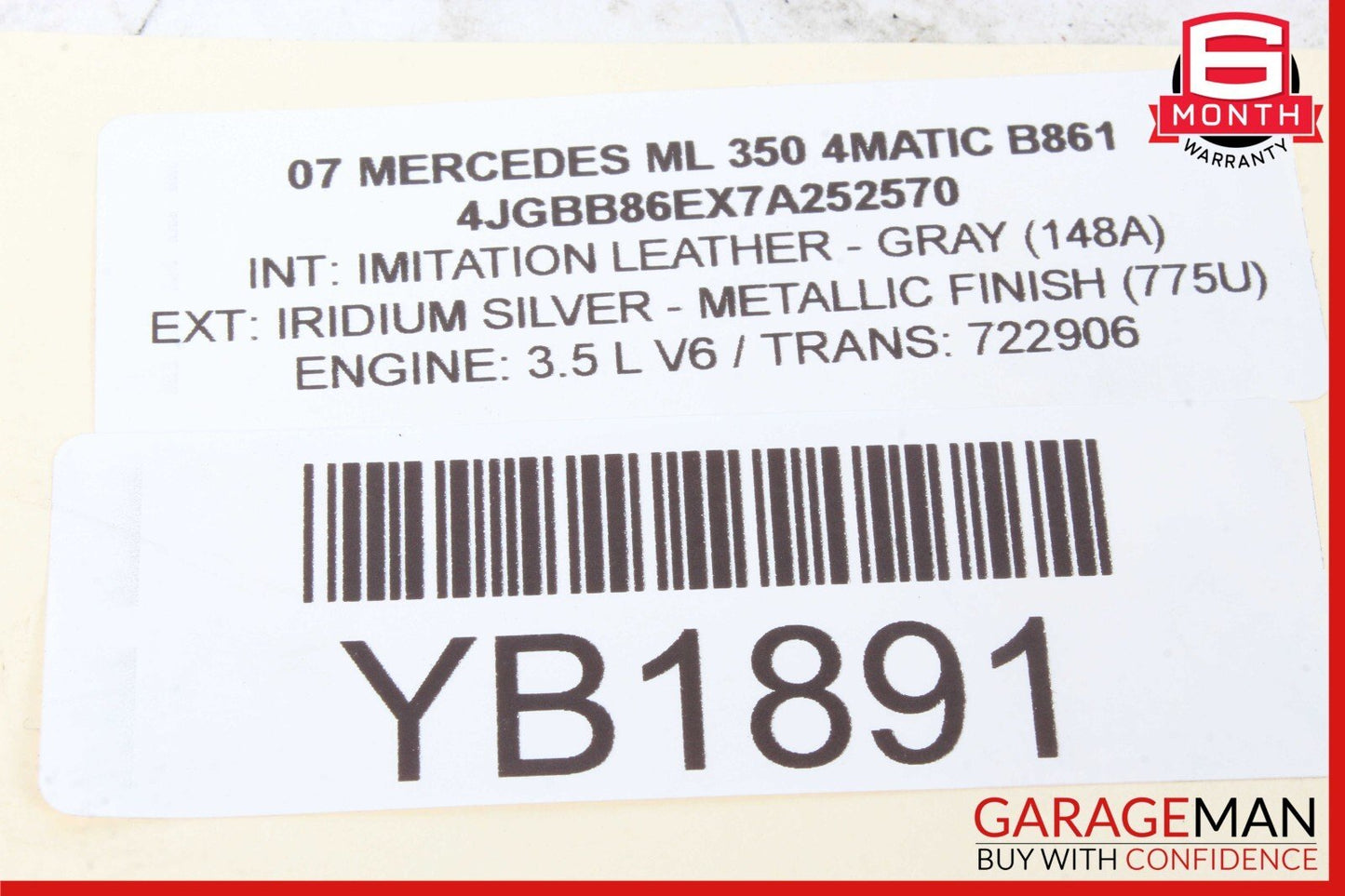 06-12 Mercedes X164 GL550 ML450 Center Console Ash Tray Ashtray Compartment OEM